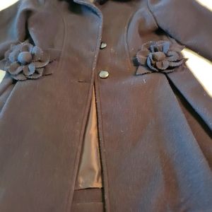 WOOL BLACK DRESS COAT